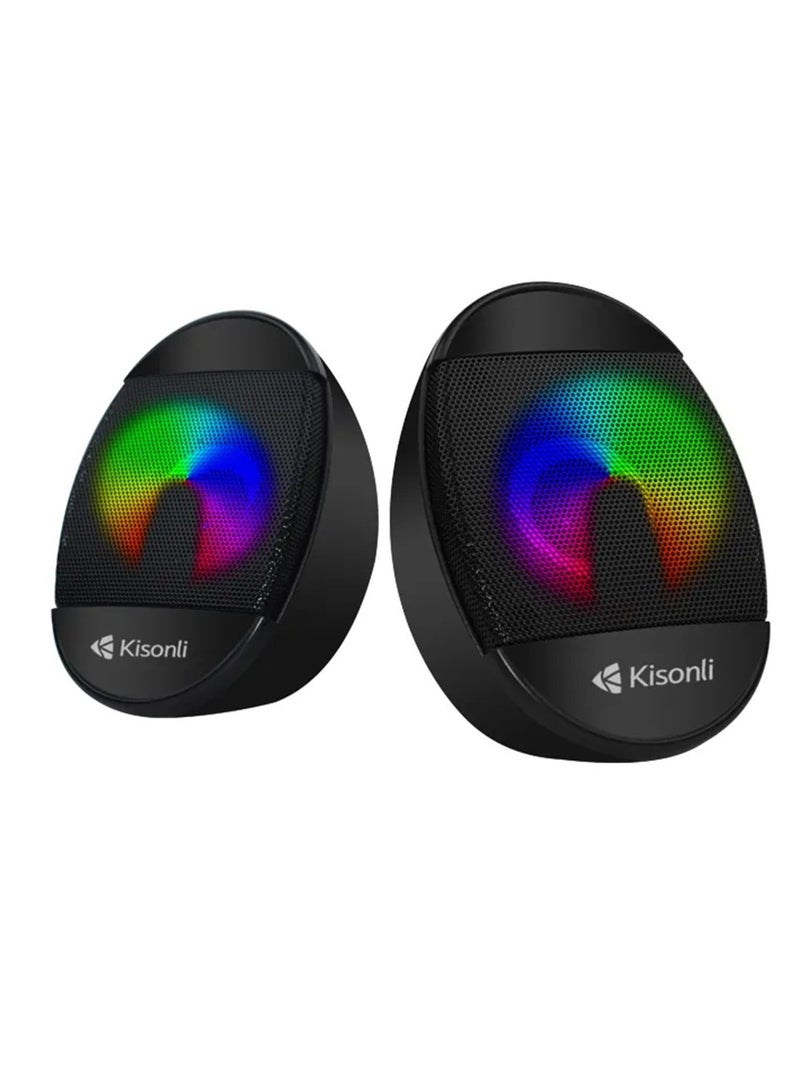 Kisonli Multimedia Mini LED Speaker L-7070 - Image 4
