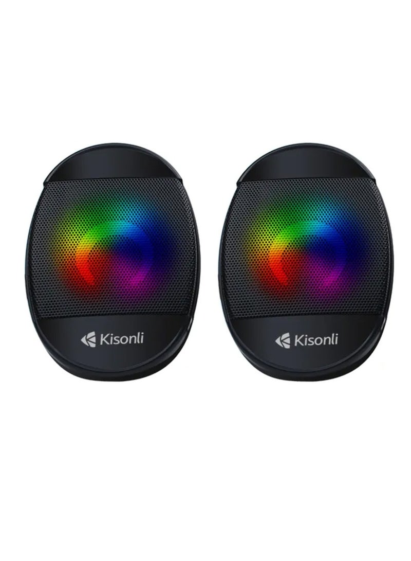 Kisonli Multimedia Mini LED Speaker L-7070 - Image 5