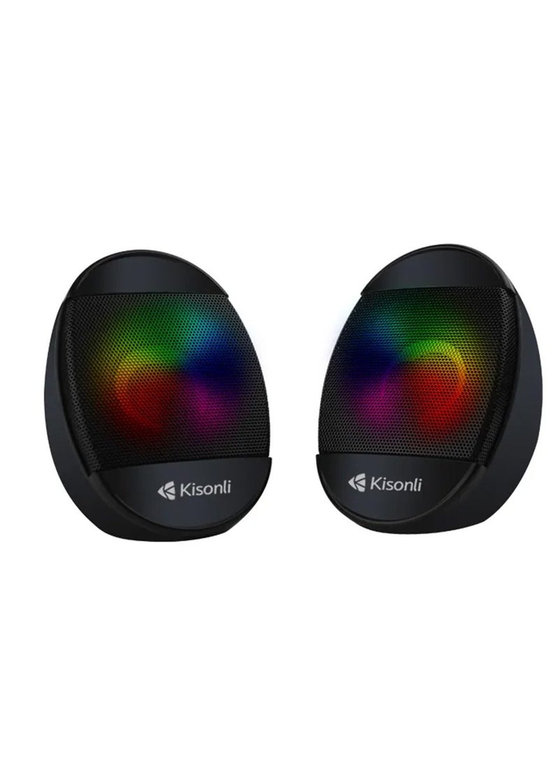 Kisonli Multimedia Mini LED Speaker L-7070 - Image 1