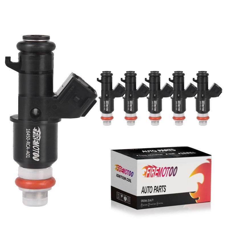 FIREMOTOO Fuel Injectors Pack of 6 Compatible with Acura MDX 35L V6 20032006 TL 32L V6 20042008 for Honda Accord 30L V6 20032007 Pilot 20052011 Odyssey 20052015 Ridgeline 20062013 35L V6 8 Holes - Image 2