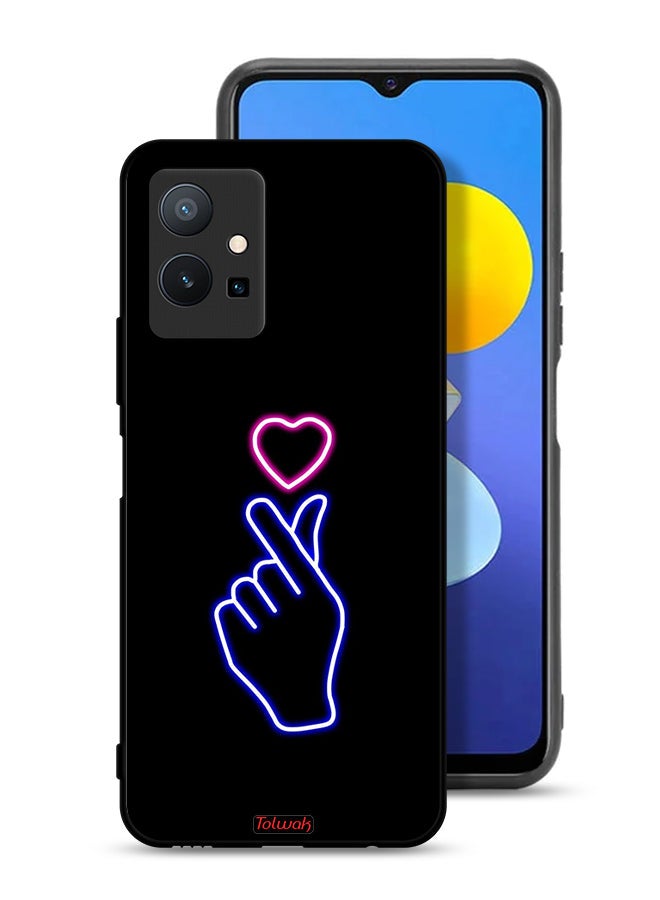 Tolwak Vivo T1 5G Protective Case Cover Snap Heart Art - Image 1