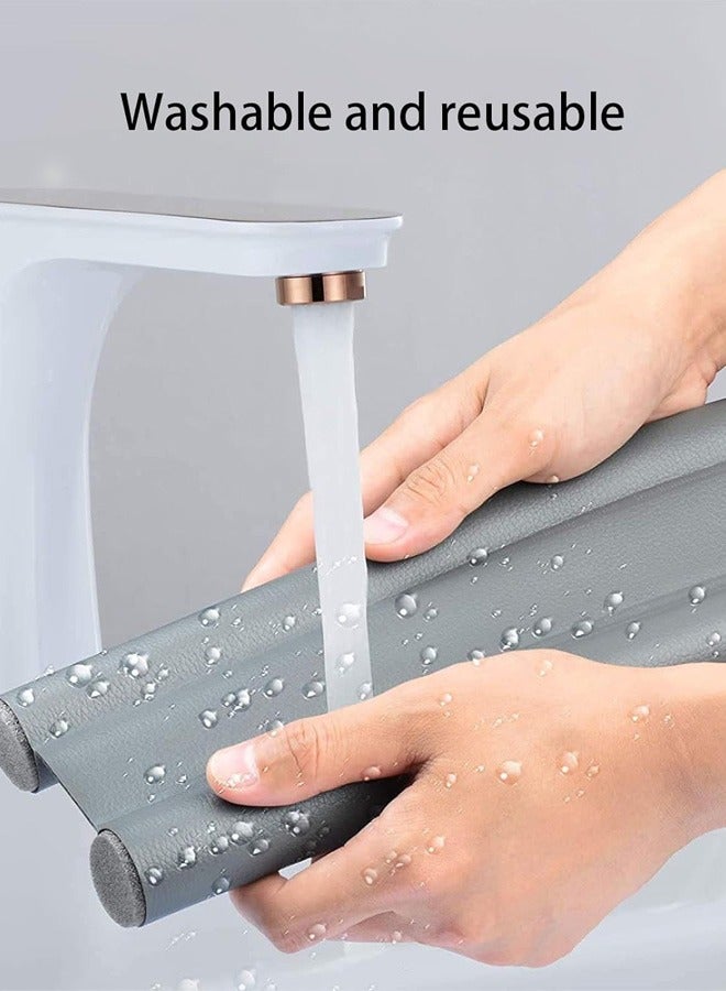 Door Bottom Seal Strip Stopper Weather Stripping Door Seal Blocks Dust Wind Light Noise Winter-Proof Sealing Strip Ideal for Keeping Out Cold Door Seal for Bedroom Kitchen Window Office(Grey)  - Image 3