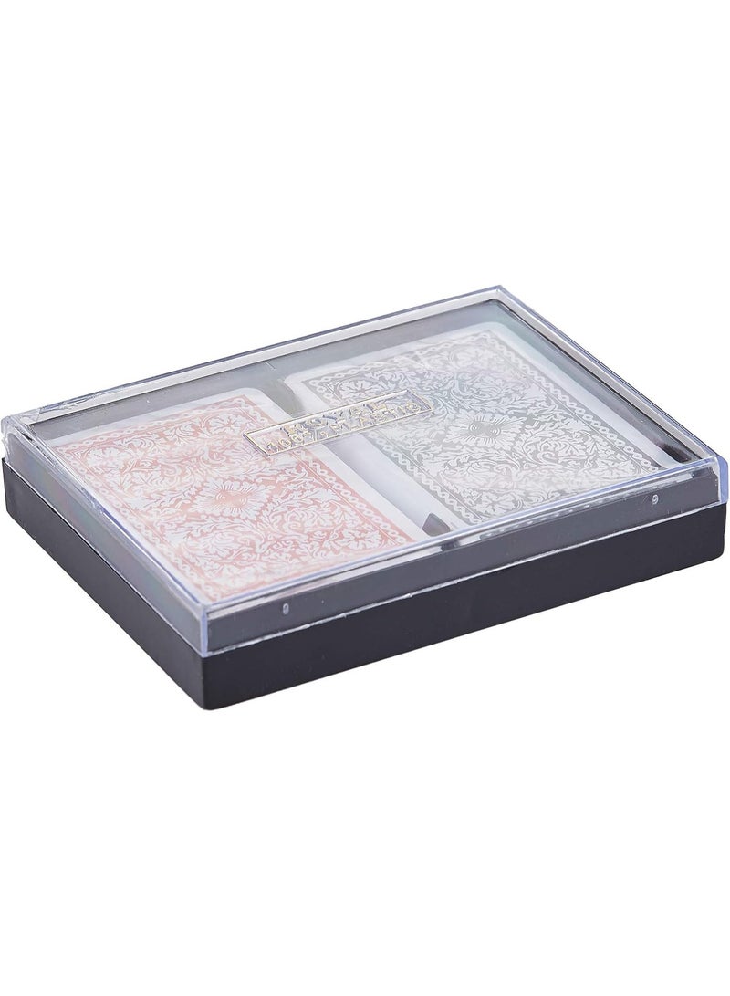 Royal Classic Royal All Plastic Playing Cards Designed for Durability Smooth Shuffling Washable Convenience and Elegant Look Ideal for Both Beginners and Experienced Players - Image 3