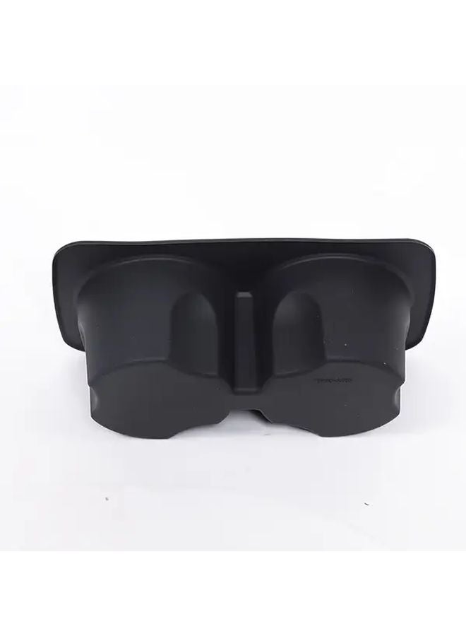 Black Silicone Cup Holder Sleeve for 2022 Ford Maverick Rear Beverage Organizer - Image 4