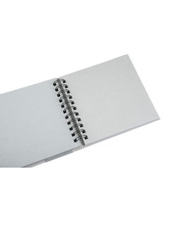 BRUSTRO BRUSTRO Toned Paper - Grey Sketchbook | A4, 120 GSM | 60 Sheets/120 Pages | Wiro Bound, Spiral, Premium, Acid-free Paper, Ideal for Dry media, Mandala Art, Graphite, Charcoal, Colour pencils, Gel pens  - Image 4