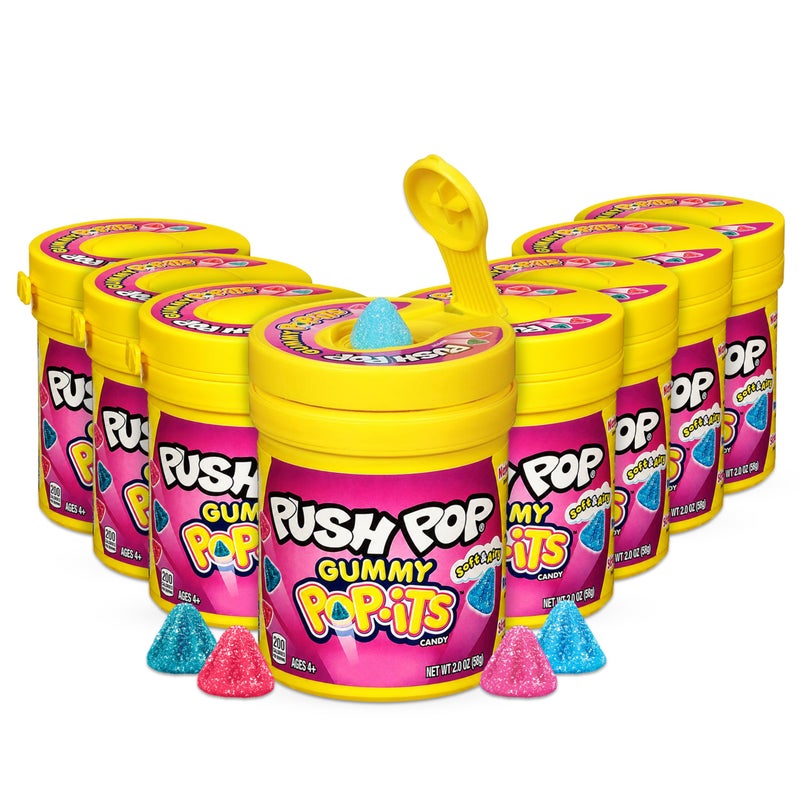 Push Pop PopIts Candy Gummies 8 Ct Individually Wrapped Gummies in Assorted Fruity Flavors Full Size Fun Chewy Candy For Party Favors Birthday Parties Goodie Bags Fun Gifts For Kids - Image 3