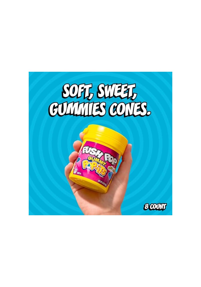 Push Pop PopIts Candy Gummies 8 Ct Individually Wrapped Gummies in Assorted Fruity Flavors Full Size Fun Chewy Candy For Party Favors Birthday Parties Goodie Bags Fun Gifts For Kids - Image 5