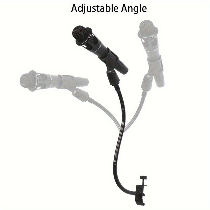 Adjustable Microphone Clip For Desktop Mic Stand Podcast Meetings Lectures - Image 3