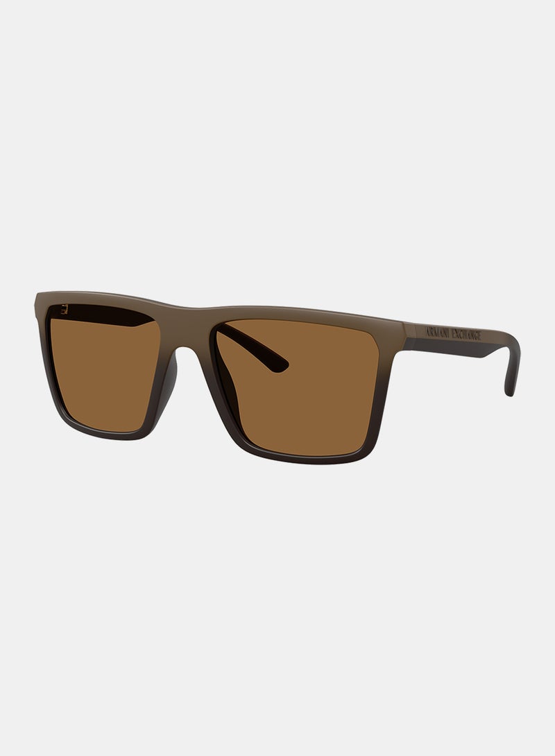Armani Exchange Men Full Rim Square Sunglasses 0AX4162SU 57 - Image 1