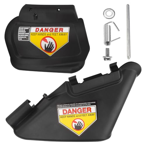MWEDP 731-07131 987-02516A Side Discharge Chute & Hinged Mulch Plug Compatible with MTD Craftsman 21" Hand Pushed Lawn Mower, Fits TB110, TB130, TB200, TB230. - Image 1
