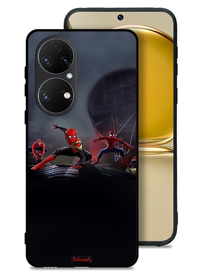Tolwak Huawei P50E Protective Case Cover Three Spiders - Image 1