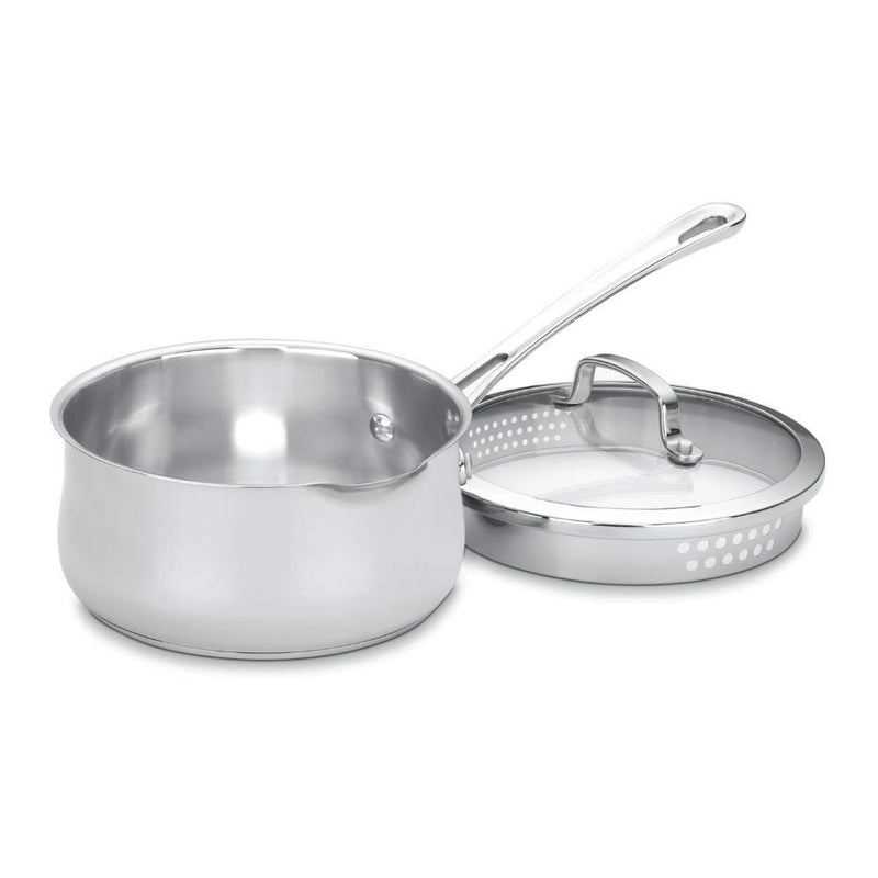 Cuisinart 41918P 2Quart Pour Saucepan with Cover Contour Cookware Stainless Steel - Image 2