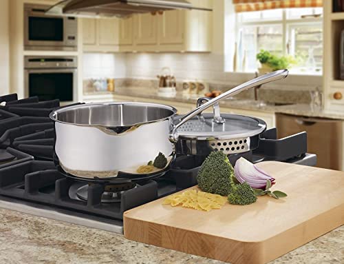 Cuisinart 41918P 2Quart Pour Saucepan with Cover Contour Cookware Stainless Steel - Image 3