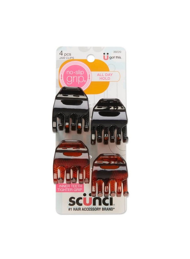 Scunci N/S Chunky Jaw Cli Size 4Pk Scunci No Slip Chunky Jaw Clips 4Pk - Image 1