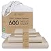 Threadmill 100 Cotton Sheets for Cal King Size Bed  600 Thread Count Cal King Bed Sheets Set with 16 Deep Pocket  Damask Stripe Sateen Weave 4Piece Bedding Set with Cooling Effect Beige - Image 2