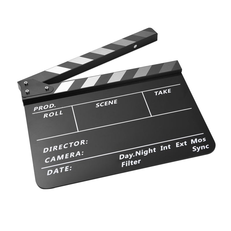 Acrylic Clapperboard Film Clapboard Movie Director's Slate Cut Action Scene Clapper Board Film Slate Dry Erase - Image 2