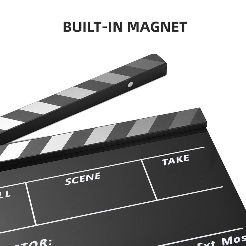 Acrylic Clapperboard Film Clapboard Movie Director's Slate Cut Action Scene Clapper Board Film Slate Dry Erase - Image 4