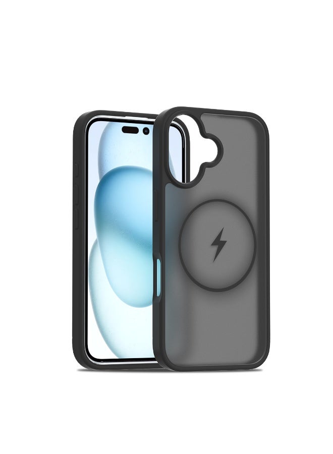 NIBEMINENT Silicone Magnetic Absorption Simple Protection Case With Magsafe For iPhone 14 Pro Max, Black