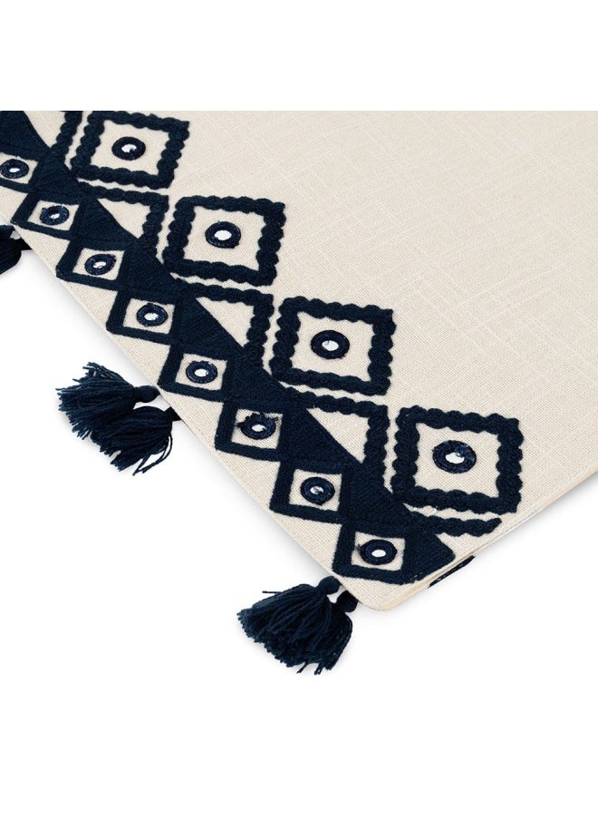 Yana Table Runner, Blue - 40X180 Cm - pzsku/Z61680659D76D61AF017BZ/45/_/1718169925/5c0e3d09-01e8-4a60-a77e-7d9f762484d4