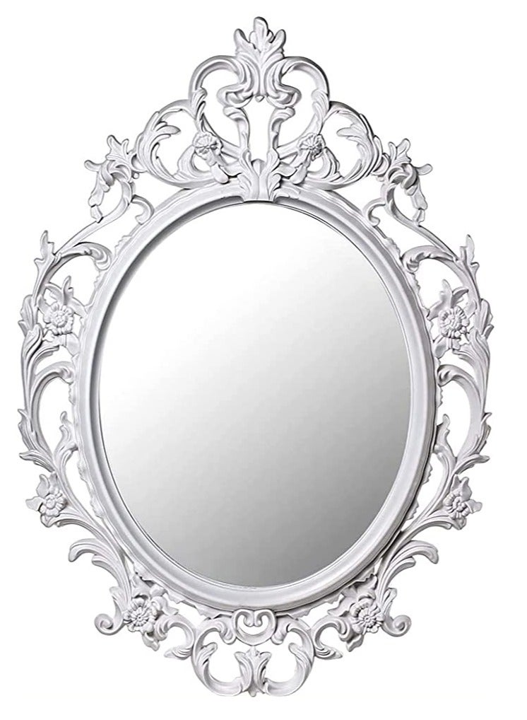 FFD Oval Shaped Vintage Wall Hanging Mirror for Living Room, Kitchen, Bedroom, or Hallway - Image 1