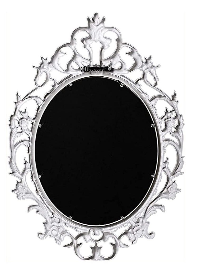 FFD Oval Shaped Vintage Wall Hanging Mirror for Living Room, Kitchen, Bedroom, or Hallway - Image 3