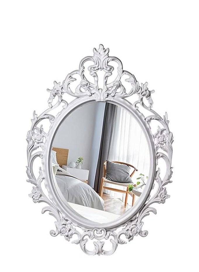FFD Oval Shaped Vintage Wall Hanging Mirror for Living Room, Kitchen, Bedroom, or Hallway - Image 4