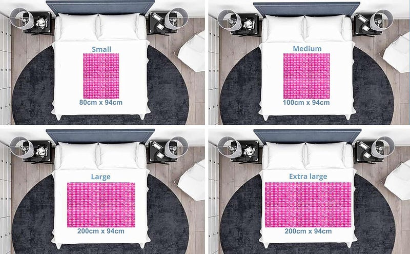 RXSHOPY RXSHOPY Waterproof Dry Rubber Bed Sheet CoverToddlerAdult Sleeping Mattress ProtectorUrine NonAbsorbent Reusable Crib Mat 1 Meter Pink 100 cm x 94 cm - Image 3