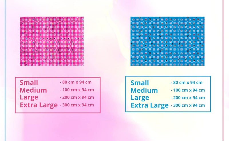 RXSHOPY RXSHOPY Waterproof Dry Rubber Bed Sheet CoverToddlerAdult Sleeping Mattress ProtectorUrine NonAbsorbent Reusable Crib Mat 1 Meter Pink 100 cm x 94 cm - Image 4