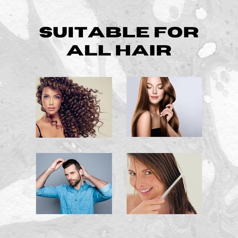 Scarlet Line Professional Diamond Oval Shape Ball Tipped Soft Nylon Bristles Salon Paddle Hair Styling Brush for Men n WomenBlack n Rose Gold - Image 4
