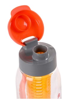 Cello Infuse Plastic Water Bottle, Detox Bottle with Infuser Chamber, 800ml, Orange  - Image 5