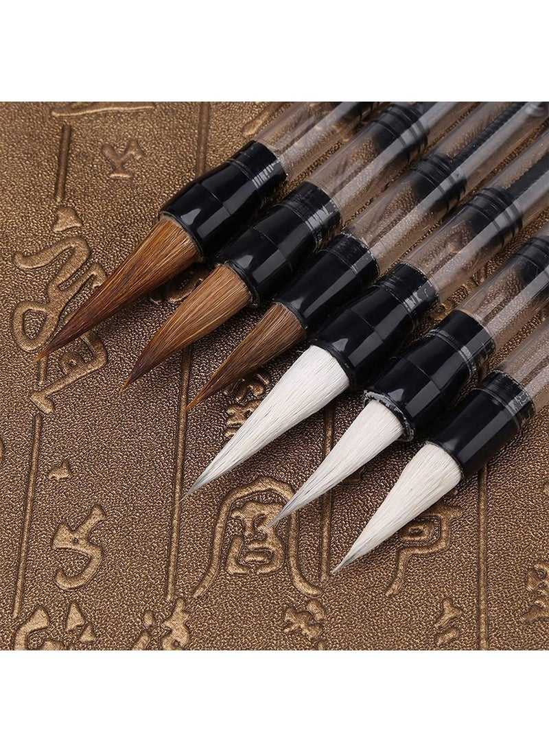 Valkyrie 6 Pieces Water Reservoir Reciprocating Calligraphy Paint Brush Set Watercolor Pen  - Image 2
