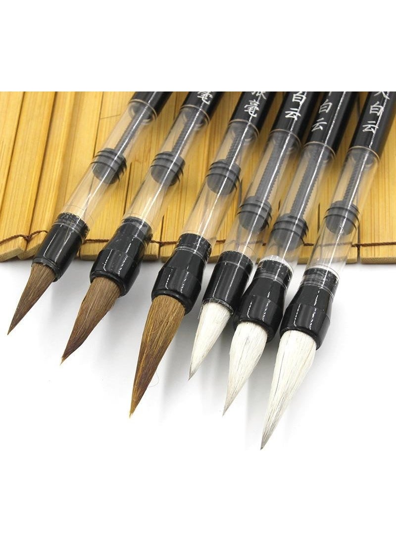 Valkyrie 6 Pieces Water Reservoir Reciprocating Calligraphy Paint Brush Set Watercolor Pen  - Image 4