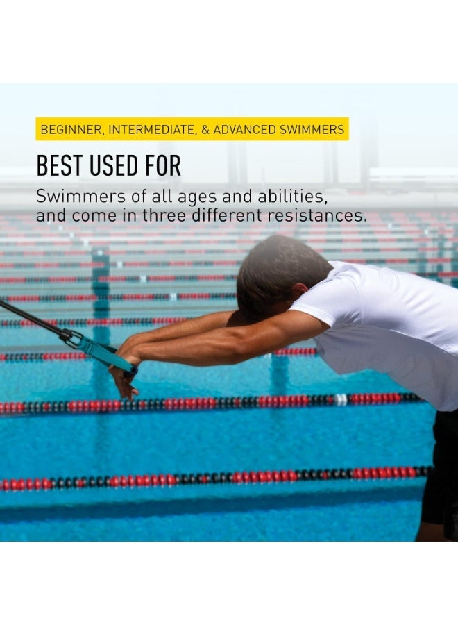 FINIS Dryland Cords - Swim Resistance Bands for Strength & Flexibility - Simulates Swim Strokes - All Ages - Medium Green - Image 5