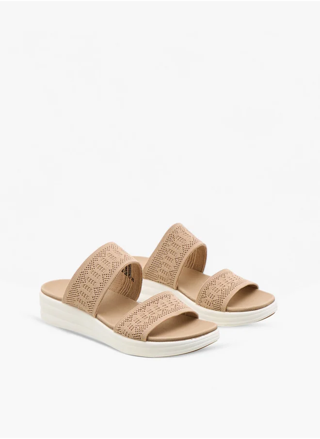 Le Confort Women's Flyknit Texture Slip-On Sandals