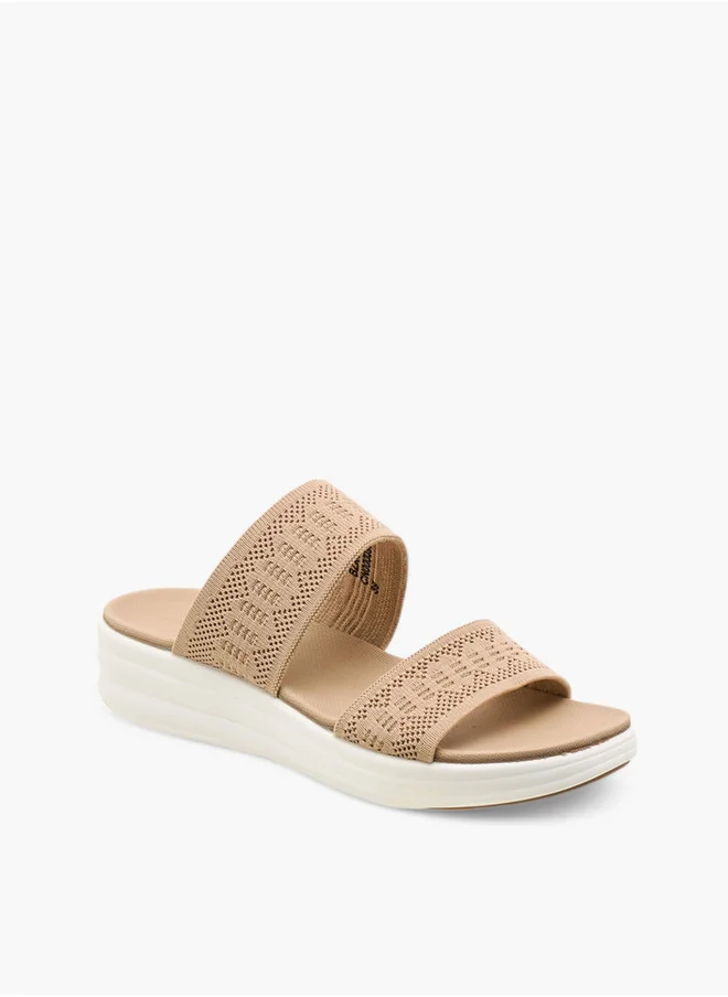 Le Confort Women's Flyknit Texture Slip-On Sandals