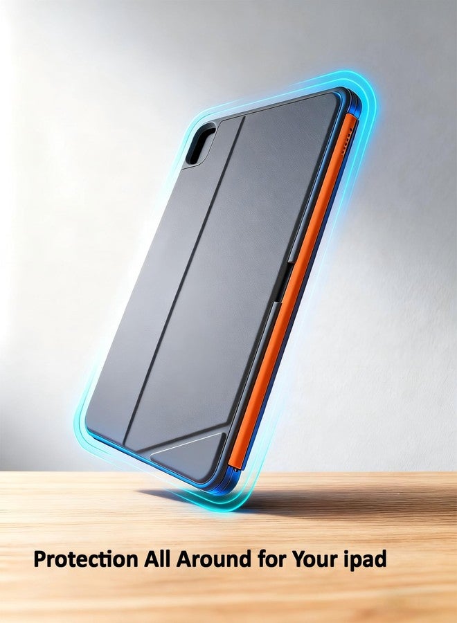 QUARK for iPad 11th/10th Generation Case with Keyboard, 7-Color Backlight, Detachable Keyboard for iPad Air 11-inch M3/M2 & iPad Pro 11 (1st/2nd/3rd/4th) & iPad Air 5/4 with Trackpad (Grey) - Image 5