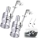 Aorplim Turbo Whistle for Exhaust Pipe 2 PCS Aorplim Car Turbo Exhaust Whistle XL Size Aluminum Alloy Universal Turbo Sound Exhaust Muffler Pipe Whistle Car Roar Maker Silver XL - Image 2