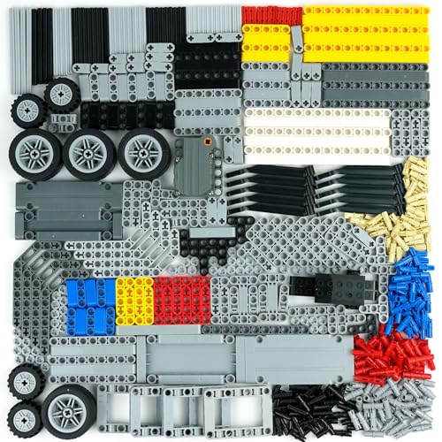 Pasacho 544PCS Technical Parts Pieces Sets Engine Pullback Motor Kit Beams Liftarm Frame Extra Replacement Car Tire Wheel Axles Pin Connector Bricks Bulk - Image 1
