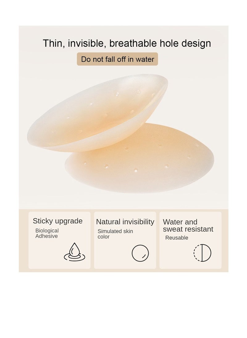 SYOSI With breathable pores silicone nipple covers 1 pairs women reusable adhesive invisible pasties nippleless covers  - Image 2