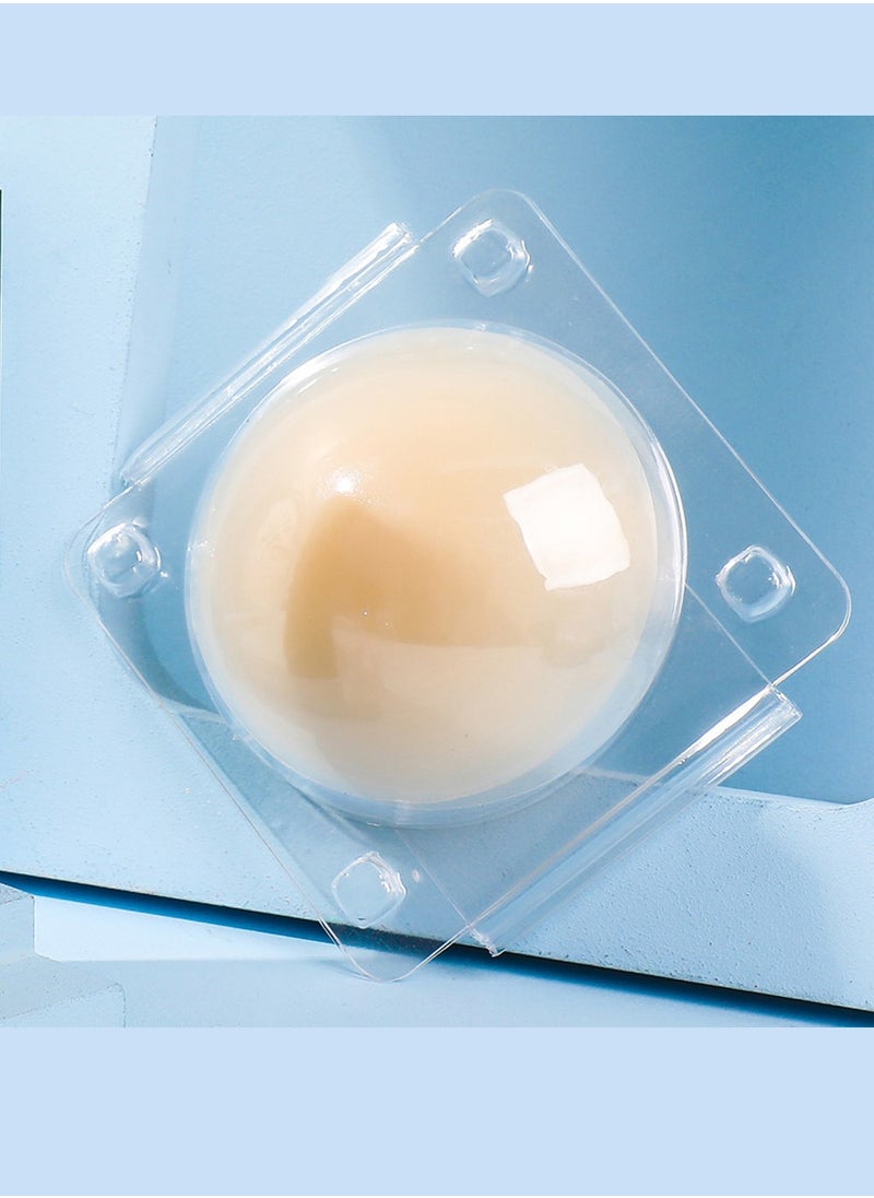 With breathable pores silicone nipple covers 1 pairs women reusable adhesive invisible pasties nippleless covers