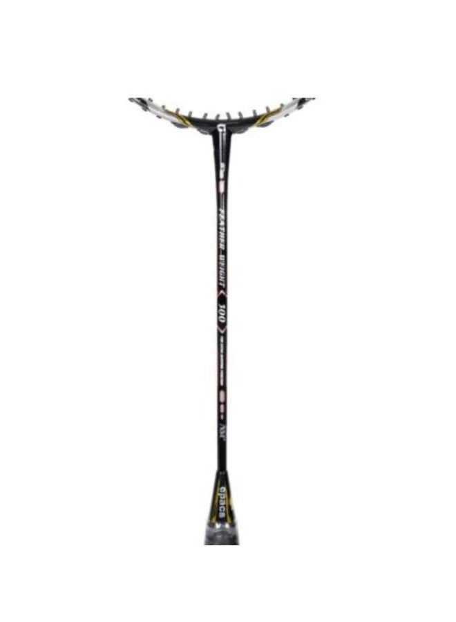 Apacs Feather Weight 300 Badminton Racket, Black, 6U – Ultra Lightweight Graphite Frame, Fast Swing Speed, High Control & Precision, Ideal for Training and Fast Gameplay - Image 1