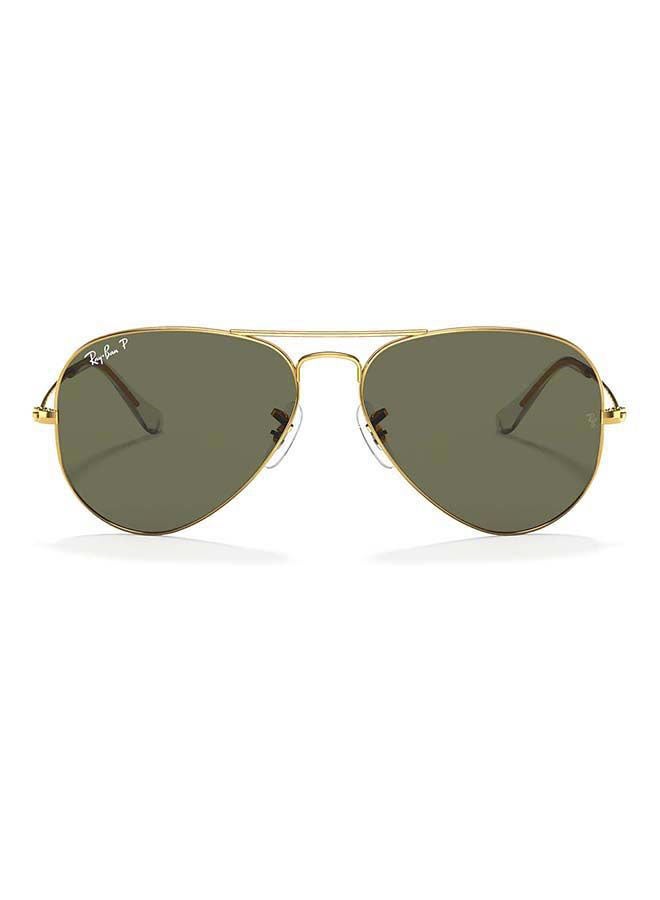 Ray-Ban Unisex Polarized Aviator Sunglasses - 0RB3025 - Lens Size: 58 mm - Gold - Image 1