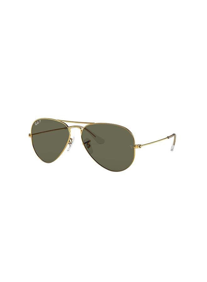 Ray-Ban Unisex Polarized Aviator Sunglasses - 0RB3025 - Lens Size: 58 mm - Gold - Image 2