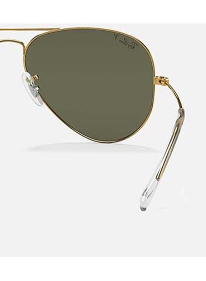 Ray-Ban Unisex Polarized Aviator Sunglasses - 0RB3025 - Lens Size: 58 mm - Gold - Image 5
