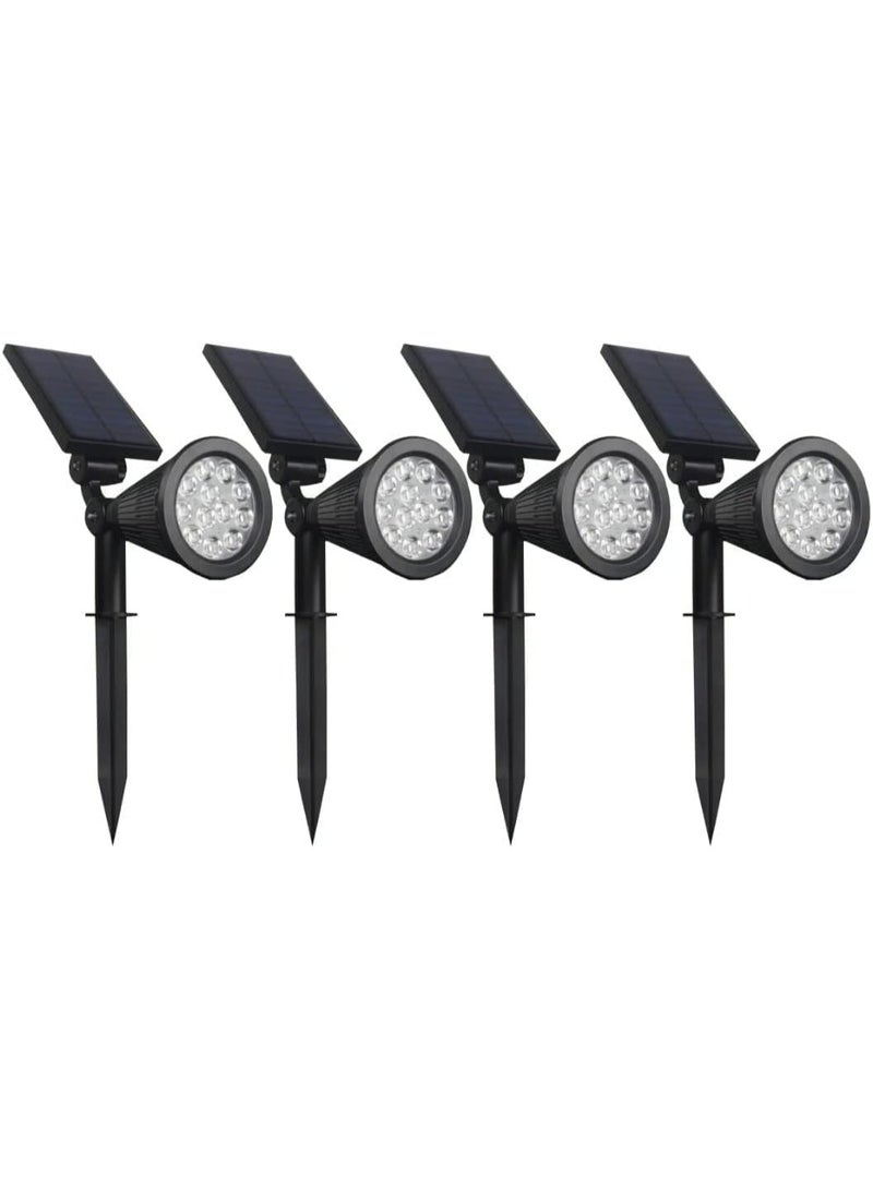 Generic LED Outdoor Solar Garden Light 12LED Waterproof Solar Garden Light Decor Your Home & Garden (2PC,Pack) (WARM WHITE)  - Image 1