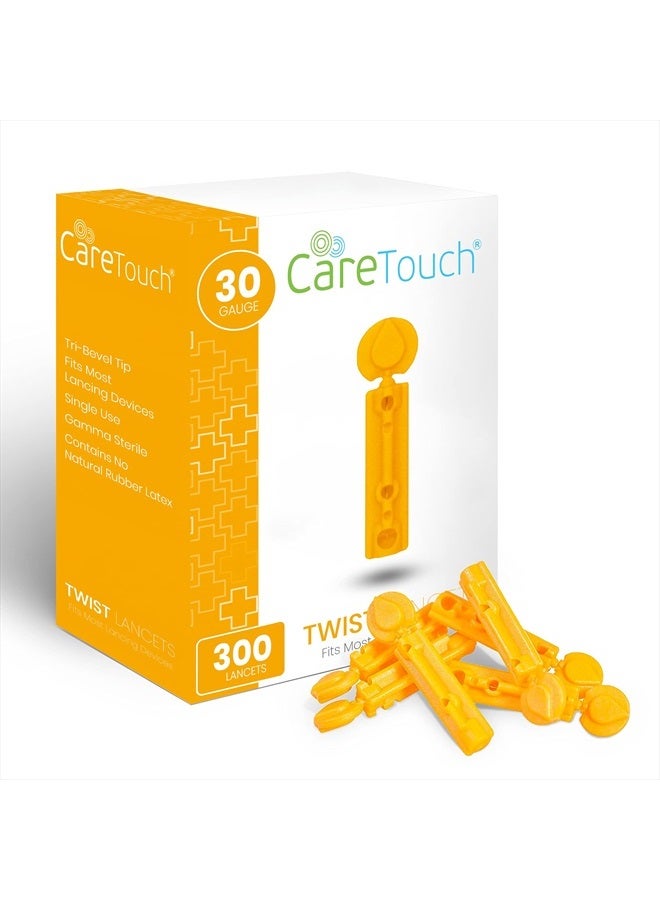 Care Touch Lancets for Diabetes Testing - 30 Gauge Diabetic Lancets for Blood Testing and Glucose Testing - Fits Most Lancing Devices - Sterile, Single Use 30g Blood Sugar Lancets - 300 count - Image 3