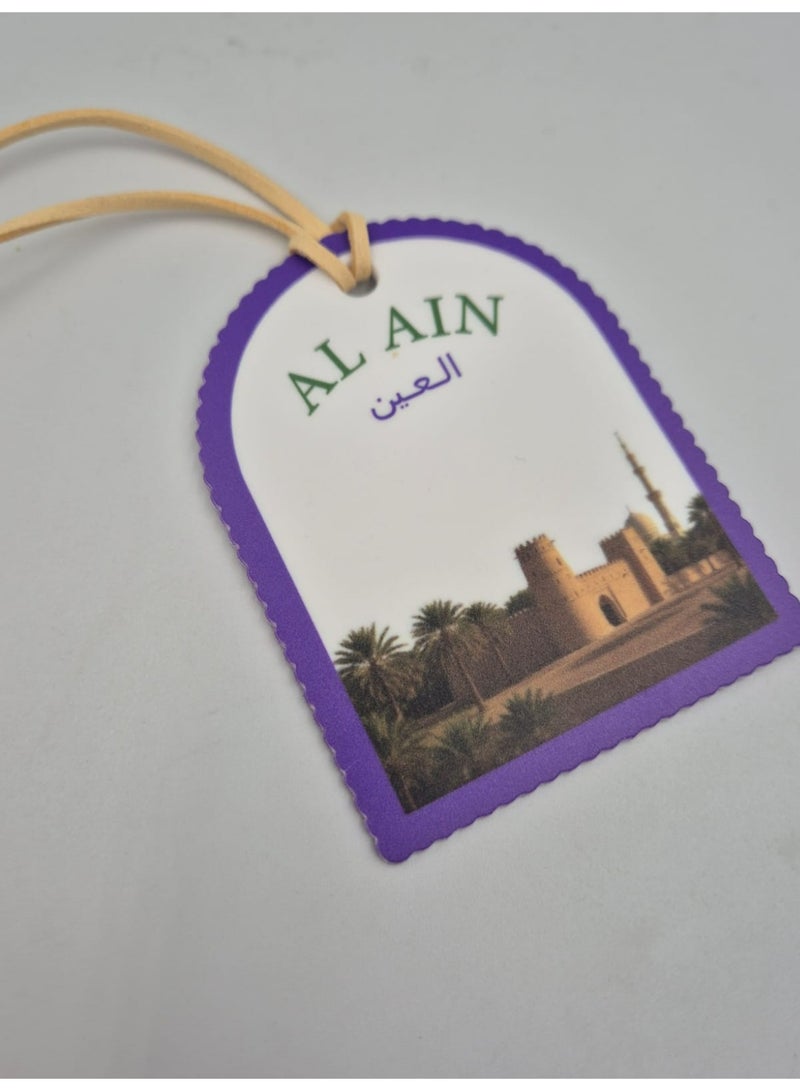 Passion District Bag hanging charm made of acrylic with castel design in Alain city - Image 2