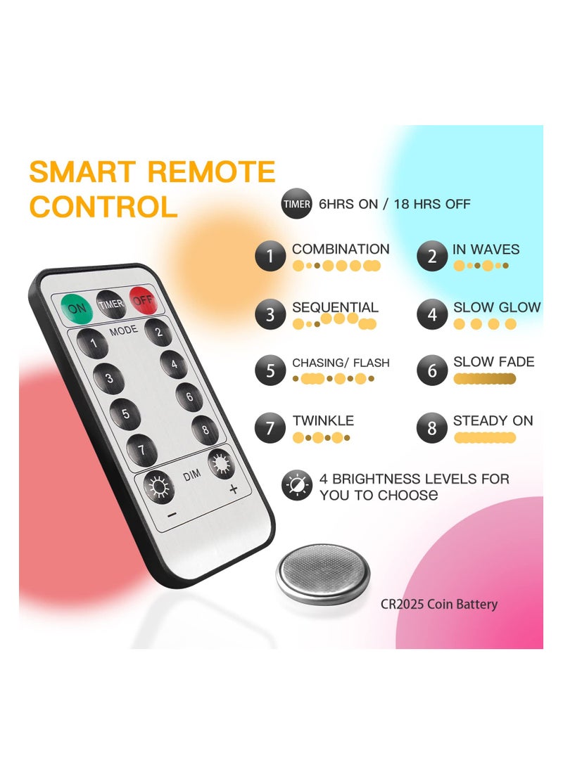 KASTWAVE Colorful Globe String Lights, Outdoor Waterproof, 40 LED with Remote, USB for Backyard, Patio, Garden, Party, Bedroom, Classroom (6 Colorful Bulbs) - Image 4