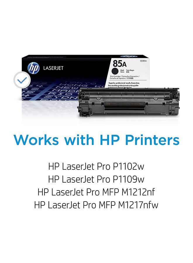 HP خرطوشة تونر أصلية 85A لطابعة ليزر جيت أسود - Image 3