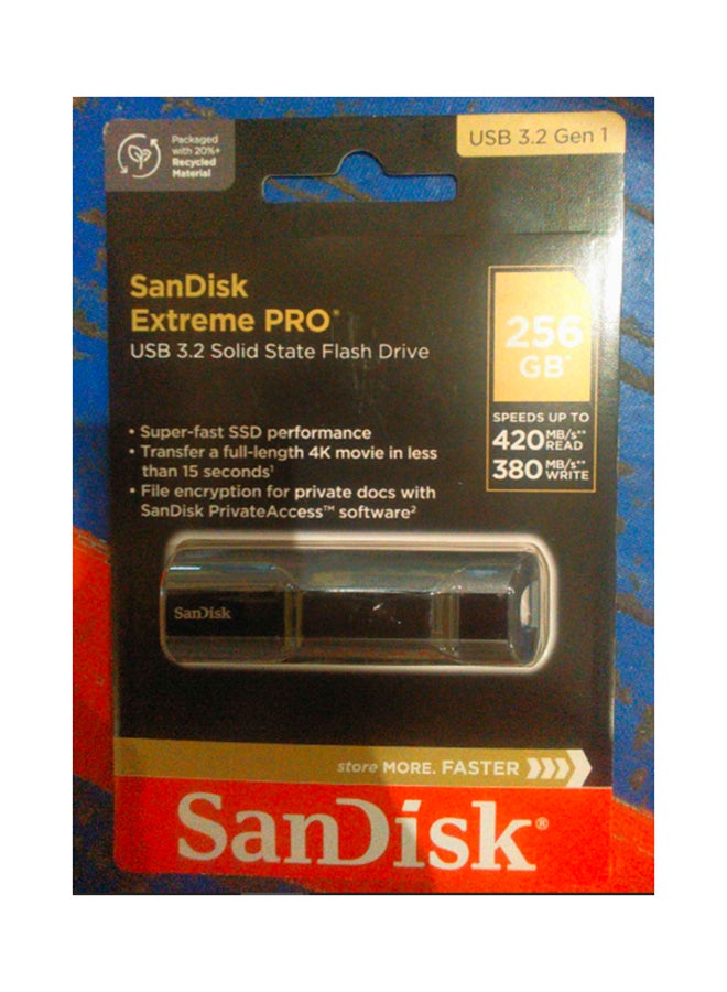 256 GB Extreme PRO, USB 3.2 Gen 1 Solid State Flash Drive Read Speed- 420 MBps Write Speed 380 MBps SDCZ880-256G-G46 - Image 3